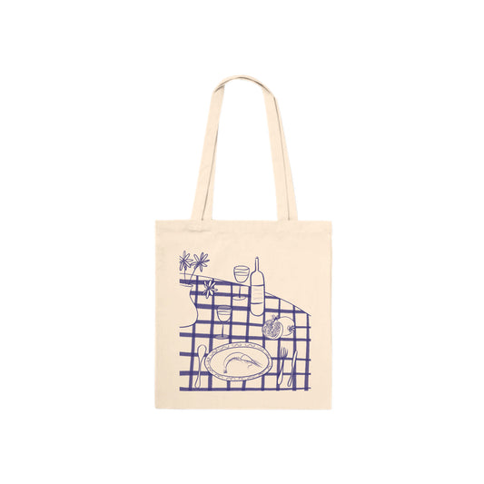 Bolsa mantel azul