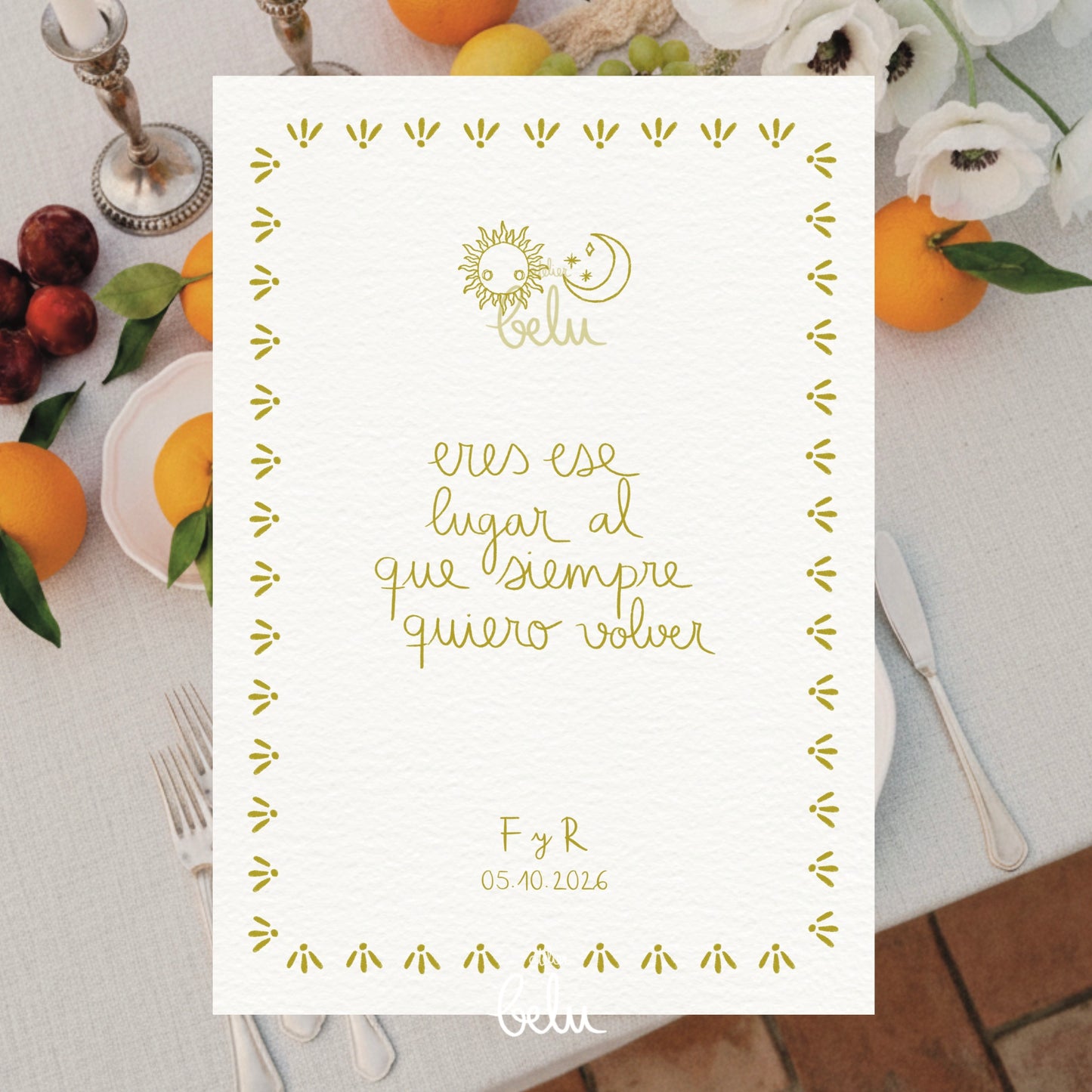 Lámina ERES ESE LUGAR